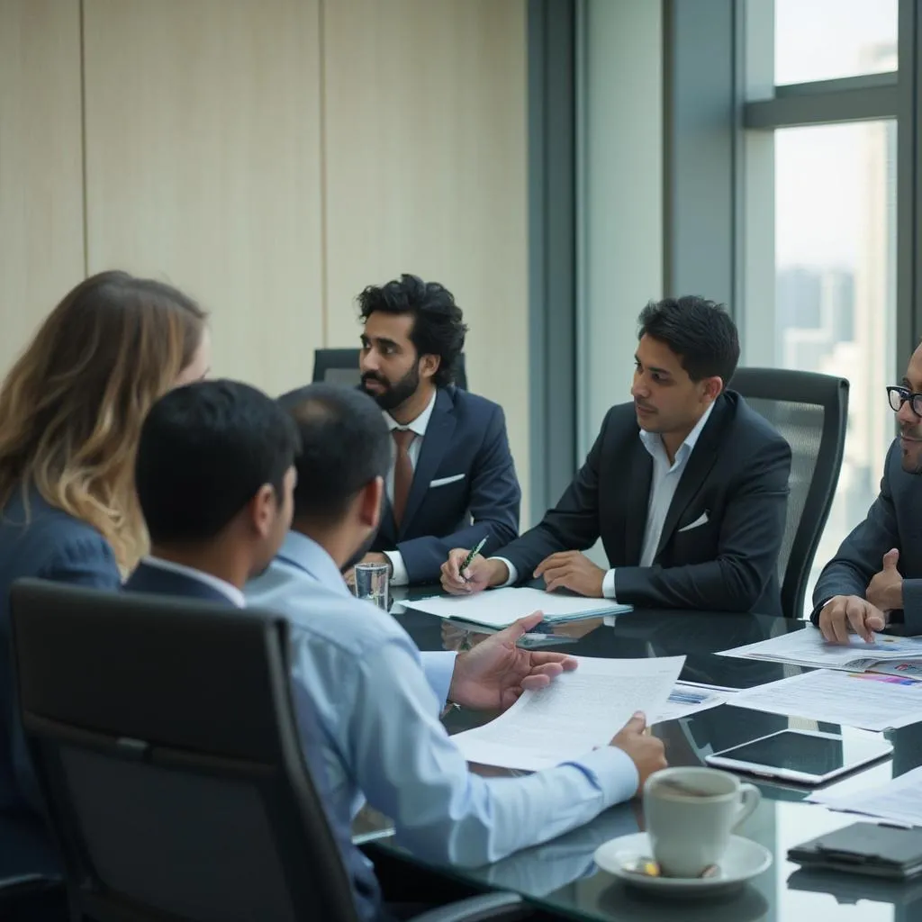 اجتماع عمل في الإمارات